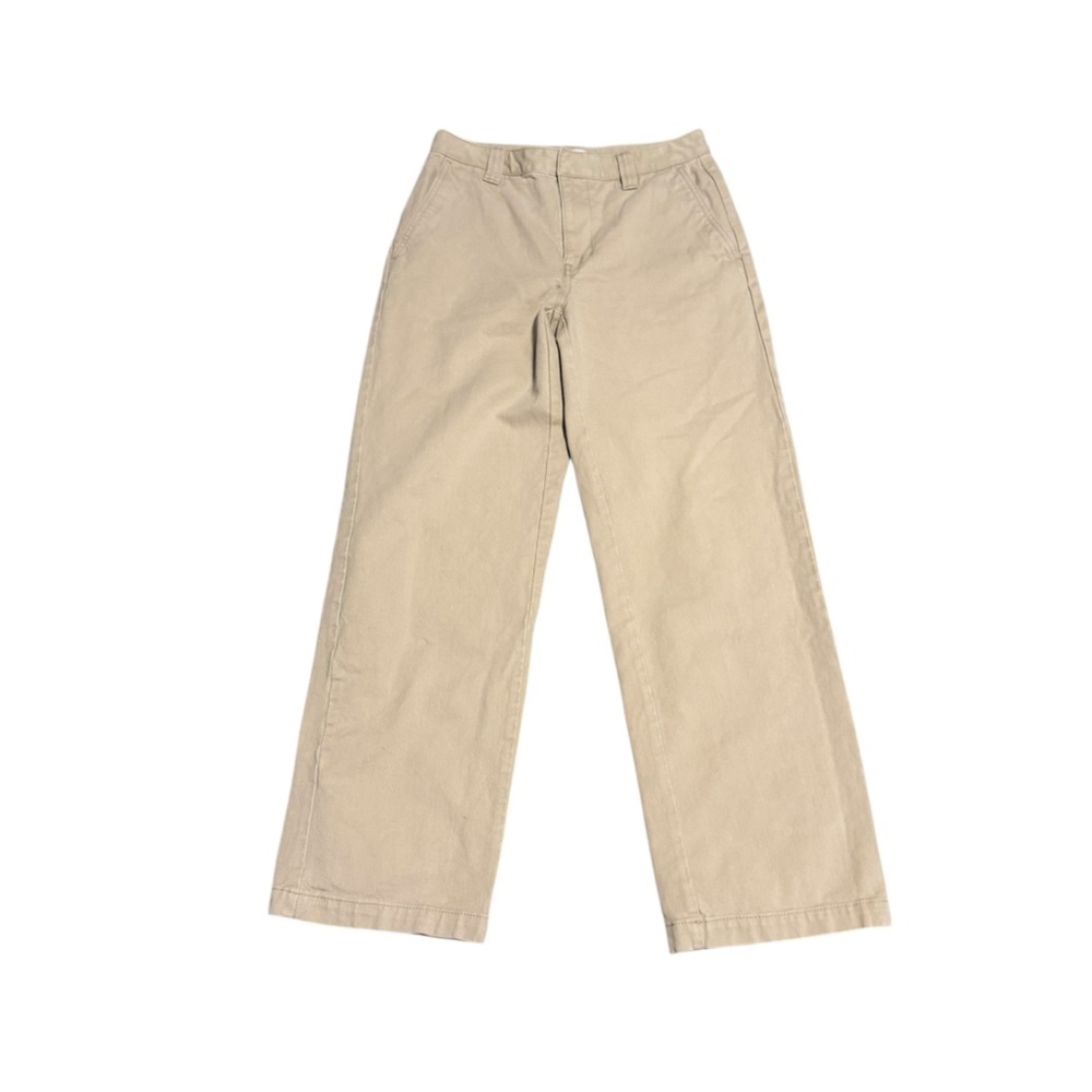 Aritzia TNA Khaki Denim Trouser High Waisted Jean Neutral Women's Size 4 - Picture 2 of 7